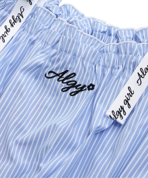 algy（アルジー）の「オフショル風肩りぼんワンピ（ワンピース・キッズ・ベージュ/ブラック/サックスブルー・X-SMALL/MEDIUM/SMALL/XX-SMALL）」の6枚目の写真