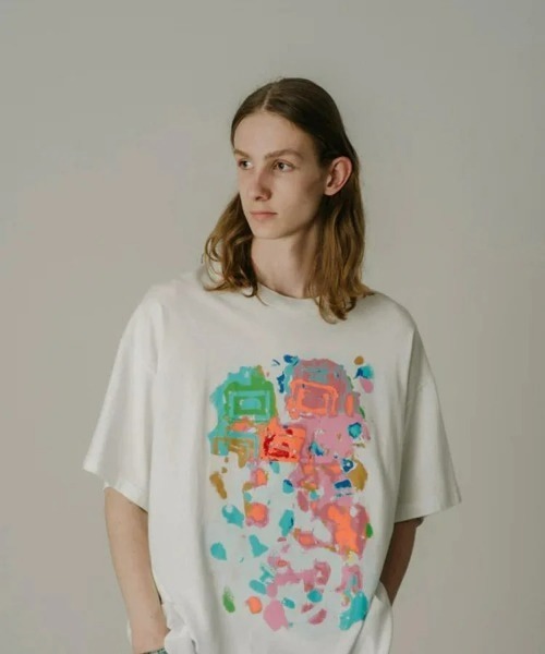 FACETASM（ファセッタズム）の「【FACETASM】SPRAYPAINT BIG TEE（Tシャツ/カットソー・メンズ・ブラック/ホワイト・5）」の3枚目の写真