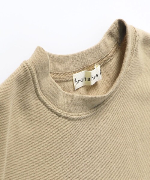 BRANSHES（ブランシェス）の「重ね着風鹿の子半袖Tシャツ（Tシャツ/カットソー・キッズ・グレー/ベージュ/ブラック・150/140/130/80/120/110/100/90）」の13枚目の写真