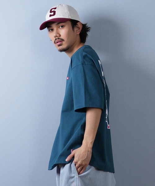 CHUMS（チャムス）の「【ムラサキスポーツ限定】CHUMS/チャムス 半袖Tシャツ バックプリント CH01-2413（Tシャツ/カットソー・メンズ・グレイッシュベージュ/ブラック/ホワイト/ブルーグリーン・S/M/L/XL）」の9枚目の写真