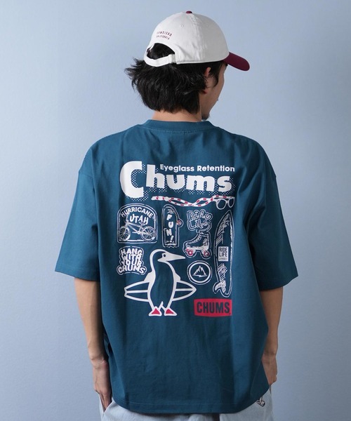 Free&Easy シティ パームス プレミアム 半袖 Tシャツ 送関込 ムラサキスポーツ限定】CHUMS/チャムス 半袖Tシャツ バック