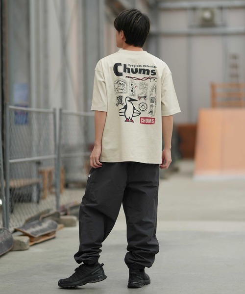 CHUMS(チャムス)の「【ムラサキスポーツ限定】CHUMS/チャムス 半袖Tシャツ バックプリント CH01-2413(Tシャツ/カットソー・メンズ・グレイッシュベージュ/ブラック/ホワイト/ブルーグリーン/ライトベージュ/チャコール/ネイビー・S/M/L/XL)」の20枚目の写真
