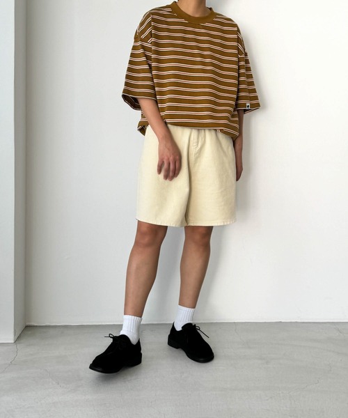 CANAL JEAN（キャナルジーン）の「El mar　コットンハーフパンツ（その他パンツ・レディース・クリーム/ブラック・ONE SIZE）」の12枚目の写真