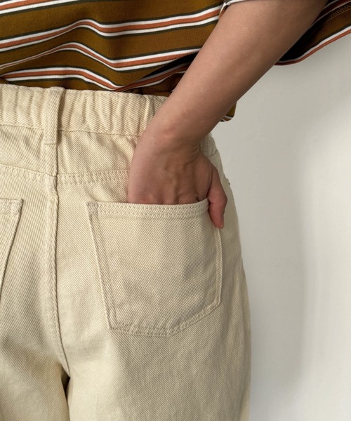 CANAL JEAN（キャナルジーン）の「El mar　コットンハーフパンツ（その他パンツ・レディース・クリーム/ブラック・ONE SIZE）」の8枚目の写真