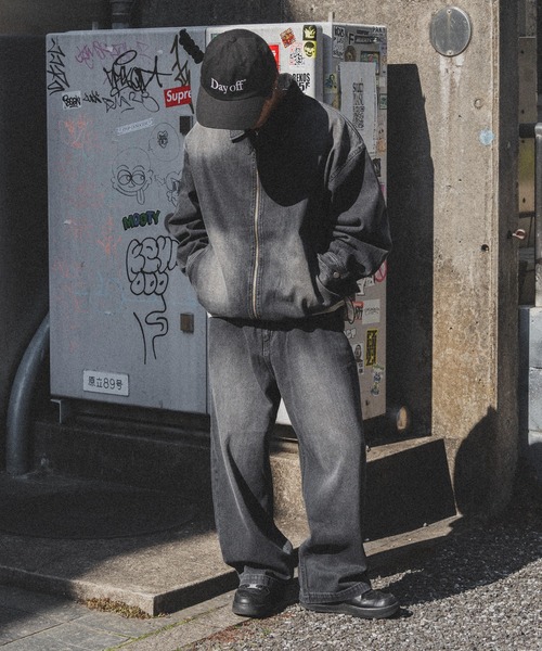 kutir(クティール)の「【低身長だからカッコよく着こなせるアイテム】ドローコード付きデニムジャケット(セットアップ着用可能)(デニムジャケット・メンズ・ブラック/ダークインディゴブルー・SMALL/MEDIUM)」の22枚目の写真