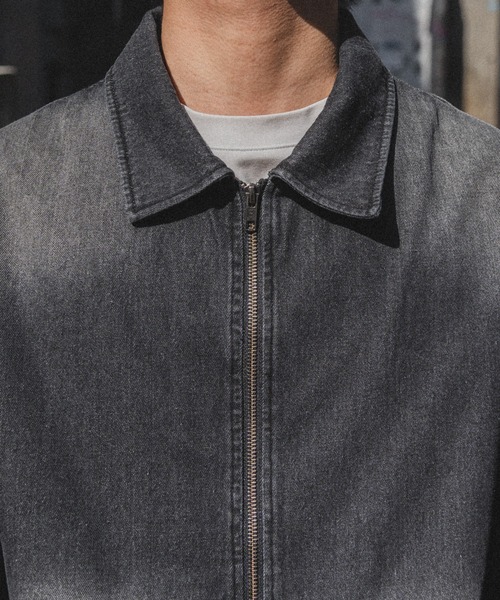 kutir(クティール)の「【低身長だからカッコよく着こなせるアイテム】ドローコード付きデニムジャケット(セットアップ着用可能)(デニムジャケット・メンズ・ブラック/ダークインディゴブルー・SMALL/MEDIUM)」の10枚目の写真