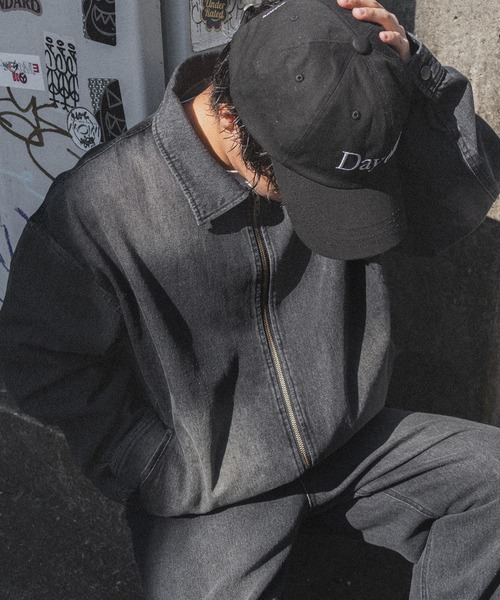 kutir(クティール)の「【低身長だからカッコよく着こなせるアイテム】ドローコード付きデニムジャケット(セットアップ着用可能)(デニムジャケット・メンズ・ブラック/ダークインディゴブルー・SMALL/MEDIUM)」の14枚目の写真