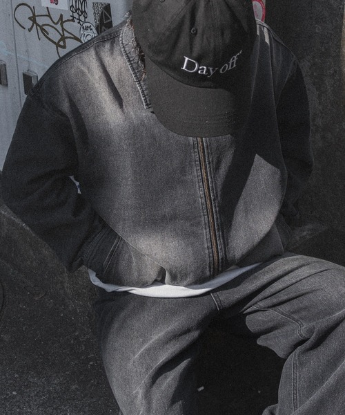 kutir(クティール)の「【低身長だからカッコよく着こなせるアイテム】ドローコード付きデニムジャケット(セットアップ着用可能)(デニムジャケット・メンズ・ブラック/ダークインディゴブルー・SMALL/MEDIUM)」の13枚目の写真