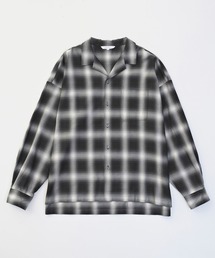VICTIM | VICTIM ヴィクティム / OPEN COLLAR CHECK SHIRTS オープンカラーチェックシャツ / VTM-24-S-003(シャツ/ブラウス)