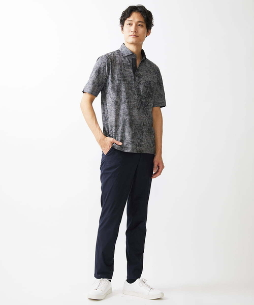 MK MICHEL KLEIN HOMME (エムケーミッシェルクランオム)の「トリコメッシュスラックス セットアップ(スラックス・メンズ・ネイビー/ブラック・48/46)」の11枚目の写真