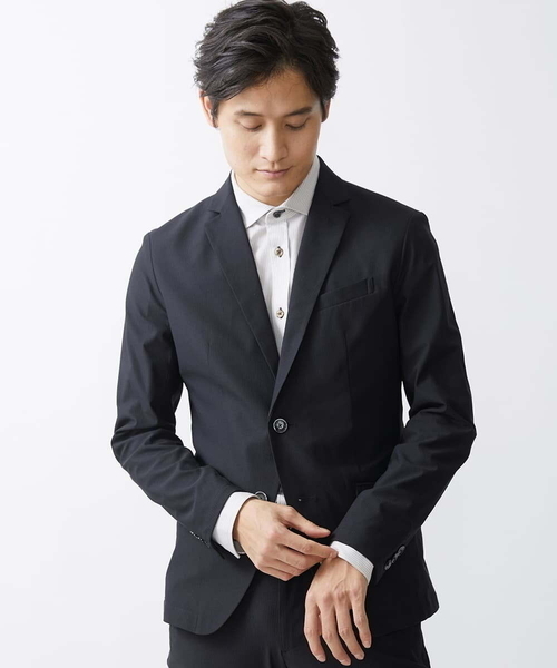 MK MICHEL KLEIN HOMME (エムケーミッシェルクランオム)の「トリコメッシュスラックス セットアップ(スラックス・メンズ・ネイビー/ブラック・48/46)」の8枚目の写真