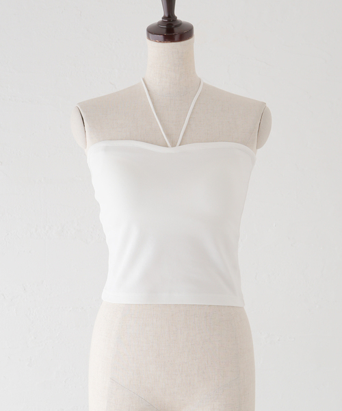 JOURNAL STANDARD(ジャーナルスタンダード)の「カップイン2WAYベアトップ(キャミソール・レディース・ホワイト/ブラック/タン・FREE)」の2枚目の写真