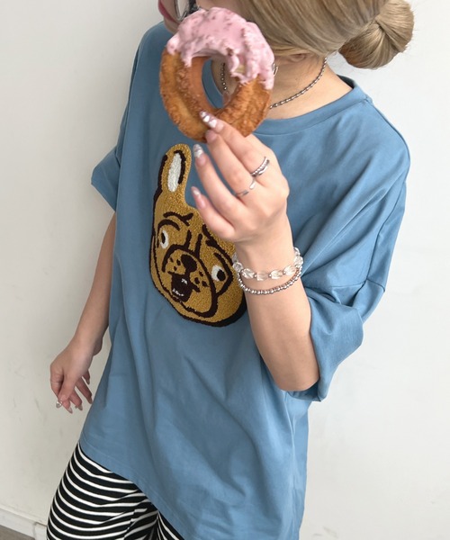 tシャツ アニマル調ドット柄ジャージーカットソー/洗える レディース 26_000000022619.jpg?1705984465