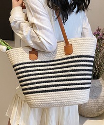 シンプル大容量かごバッグ
