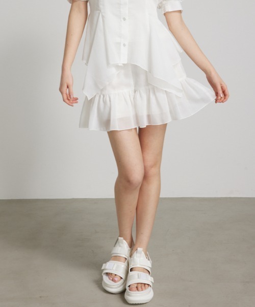 rienda（リエンダ）の「マーメイドラインスコショートパンツ