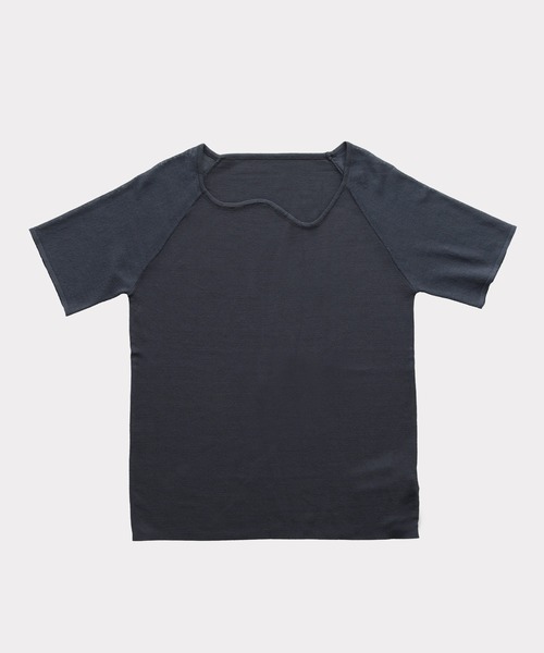 &g'aime（アンジェム）の「【&g’aime】カーブネック袖シースルーニットトップス（ニット/セーター・レディース・ブラック/チャコールグレー/ブルー・FREE）」の20枚目の写真