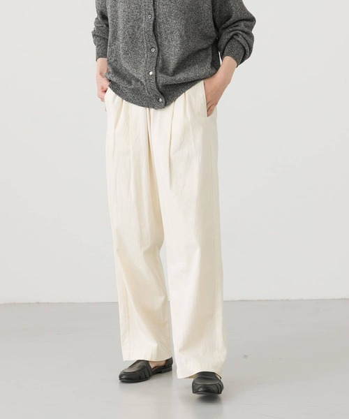 かぐれ（カグレ）の「コットンデニムイージーパンツ（デニムパンツ・レディース・ナチュラル/インディゴブルー・FREE）」の3枚目の写真