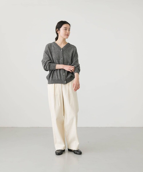 かぐれ（カグレ）の「コットンデニムイージーパンツ（デニムパンツ・レディース・ナチュラル/インディゴブルー・FREE）」の4枚目の写真