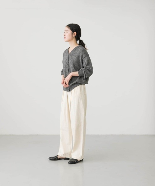 かぐれ（カグレ）の「コットンデニムイージーパンツ（デニムパンツ・レディース・ナチュラル/インディゴブルー・FREE）」の6枚目の写真