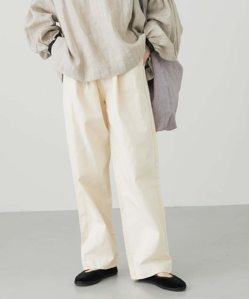 かぐれ（カグレ）の「コットンデニムイージーパンツ（デニムパンツ・レディース・ナチュラル/インディゴブルー・FREE）」の12枚目の写真