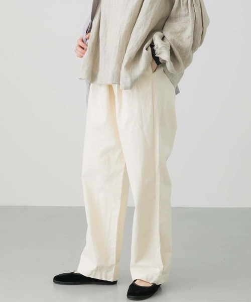 かぐれ（カグレ）の「コットンデニムイージーパンツ（デニムパンツ・レディース・ナチュラル/インディゴブルー・FREE）」の14枚目の写真