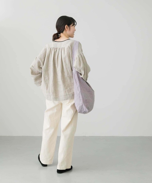 かぐれ（カグレ）の「コットンデニムイージーパンツ（デニムパンツ・レディース・ナチュラル/インディゴブルー・FREE）」の21枚目の写真