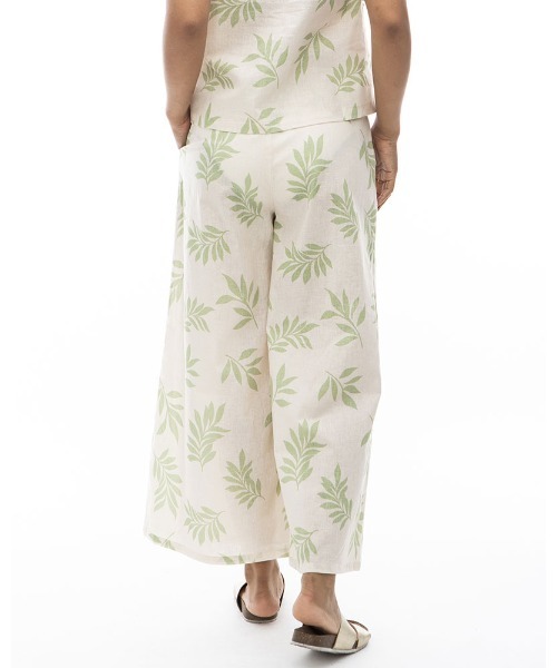 BILLABONG(ビラボン)の「BILLABONG レディース 【CHILLWEAR】 LINEN COTTON WOVEN LONG PANTS ロングパンツ 【2024年夏モデル】/ビラボン総柄ガウチョパンツ(その他パンツ・レディース・ブラウン/アイボリー/マルチ・MEDIUM/LARGE)」の14枚目の写真