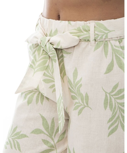 BILLABONG(ビラボン)の「BILLABONG レディース 【CHILLWEAR】 LINEN COTTON WOVEN LONG PANTS ロングパンツ 【2024年夏モデル】/ビラボン総柄ガウチョパンツ(その他パンツ・レディース・ブラウン/アイボリー/マルチ・MEDIUM/LARGE)」の13枚目の写真