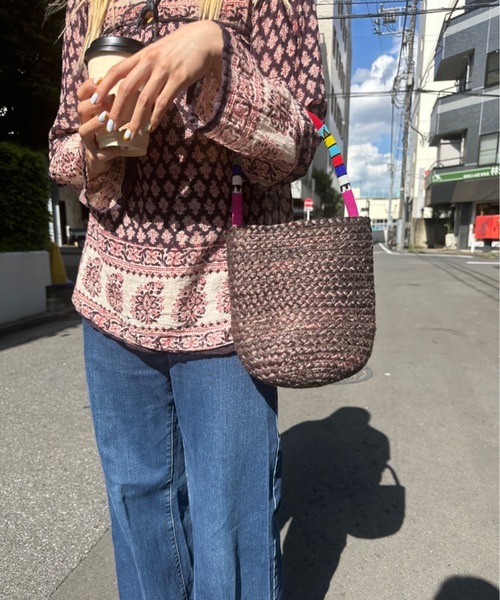 IO（イオ）（イオ）の「チャイハネ / アフリルＢＡＧ / ITMP4201（トートバッグ・レディース・ブラウン/イエロー・ONESIZE）」の2枚目の写真
