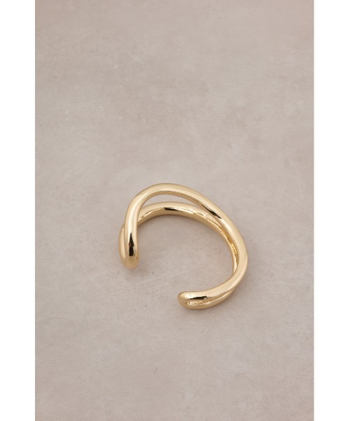 AZUL by moussy（アズールバイマウジー）の「ニュアンスカーブダブルリングバングル（ブレスレット・レディース・ゴールド系その他/シルバー・FREE）」の11枚目の写真