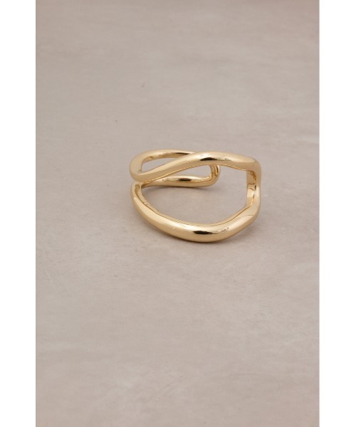 AZUL by moussy（アズールバイマウジー）の「ニュアンスカーブダブルリングバングル（ブレスレット・レディース・ゴールド系その他/シルバー・FREE）」の12枚目の写真