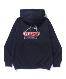XLARGEパーカー　ジップパーカー XLARGE（エクストララージ）の「SLANTED OG ZIP HOODED
