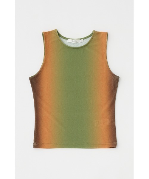 MOUSSY（マウジー）の「SUMMER GRADATION タンクトップ（タンクトップ・レディース・カーキ/ライトピンク/ブルー・FREE）」の2枚目の写真