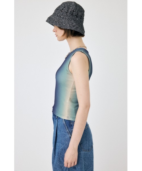 MOUSSY（マウジー）の「SUMMER GRADATION タンクトップ（タンクトップ・レディース・カーキ/ライトピンク/ブルー・FREE）」の10枚目の写真