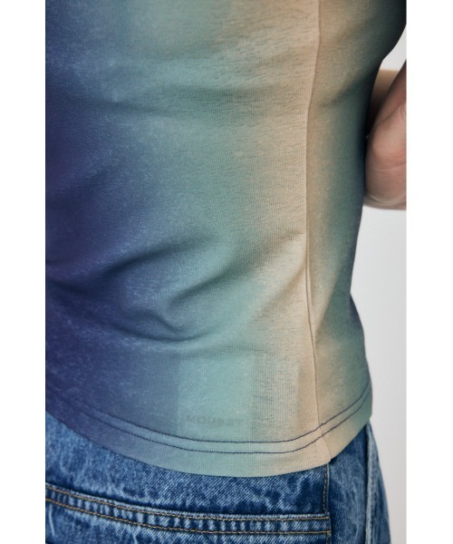 MOUSSY（マウジー）の「SUMMER GRADATION タンクトップ（タンクトップ・レディース・カーキ/ライトピンク/ブルー・FREE）」の15枚目の写真