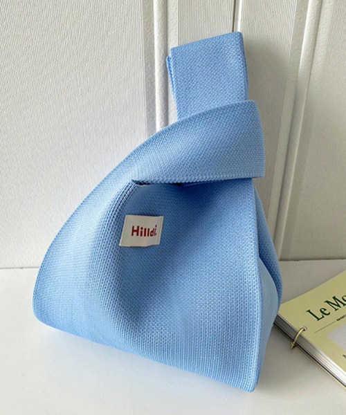 TONE SELECT GOODS（トーンセレクトグッズ）の「urbanfemine./ニットミニバッグ U7275（ショルダーバッグ・レディース・ブラック/グレイッシュベージュ/ベビーピンク/ダークグリーン/ブルー/ホワイト/グリーン/ピンク/レッド/ベージュ/パープル/オレンジ系その他・FREE）」の7枚目の写真