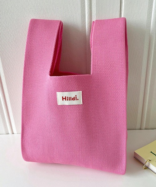 TONE SELECT GOODS（トーンセレクトグッズ）の「urbanfemine./ニットミニバッグ U7275（ショルダーバッグ・レディース・ブラック/グレイッシュベージュ/ベビーピンク/ダークグリーン/ブルー/ホワイト/グリーン/ピンク/レッド/ベージュ/パープル/オレンジ系その他・FREE）」の20枚目の写真