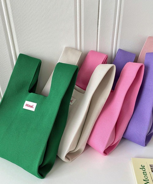 TONE SELECT GOODS（トーンセレクトグッズ）の「urbanfemine./ニットミニバッグ U7275（ショルダーバッグ・レディース・ブラック/グレイッシュベージュ/ベビーピンク/ダークグリーン/ブルー/ホワイト/グリーン/ピンク/レッド/ベージュ/パープル/オレンジ系その他・FREE）」の22枚目の写真