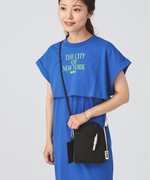 Ray BEAMS(レイビームス)の「CTRL FREAK / ナイロン ハンディ ショルダー(ショルダーバッグ・レディース・ブラック/グリーン系その他5/グレー・ONE SIZE)」の4枚目の写真