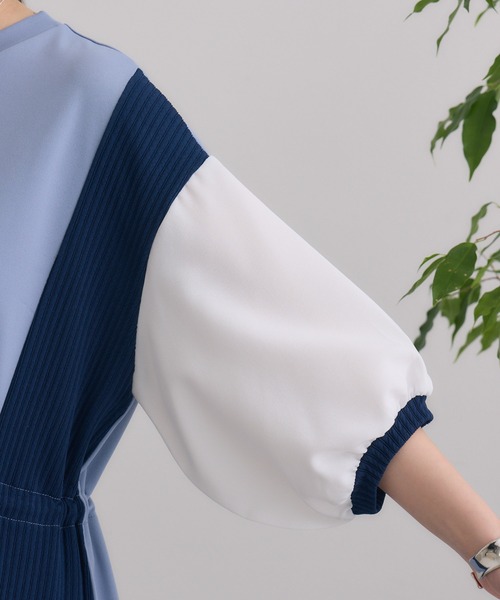 Paradise Picnic(パラダイスピクニック)の「アレンジリボンウエストワンピース(ワンピース・レディース・ブラック/ブルー/ベージュ・FREE)」の22枚目の写真