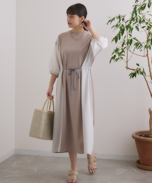 Paradise Picnic(パラダイスピクニック)の「アレンジリボンウエストワンピース(ワンピース・レディース・ブラック/ブルー/ベージュ・FREE)」の5枚目の写真