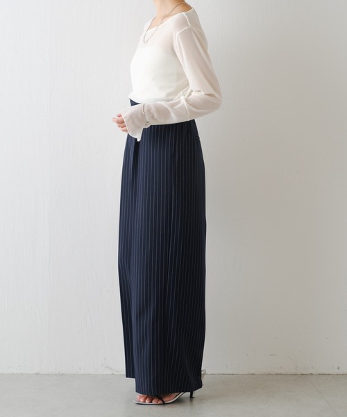 COLLAGE GALLARDAGALANTE(コラージュガリャルダガランテ)の「ベロアカットソー(Tシャツ/カットソー・レディース・ネイビー/ホワイト/レッド/ブルー・FREE)」の20枚目の写真