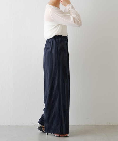 COLLAGE GALLARDAGALANTE(コラージュガリャルダガランテ)の「ベロアカットソー(Tシャツ/カットソー・レディース・ネイビー/ホワイト/レッド/ブルー・FREE)」の22枚目の写真