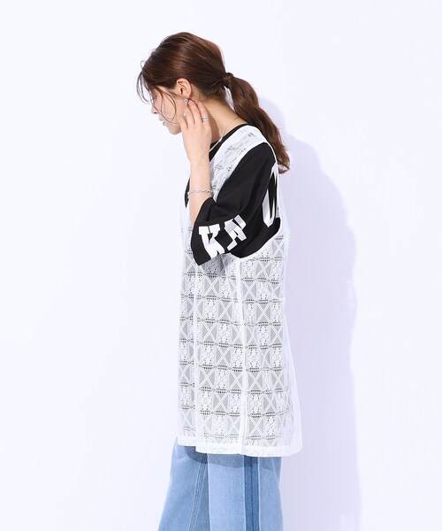 Cutie Blonde(キューティーブロンド)の「◆【前後2WAY】コーデのアクセントに ミドル丈レースジレ(ベスト・レディース・ブラウン系その他/ブラック/ホワイト系・00)」の19枚目の写真