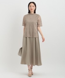 Andemiu（アンデミュウ）の「【WEB/一部店舗限定】レースブラウス×サテンワンピース121379（ドレス・レディース）」