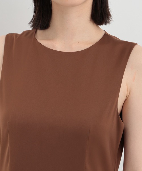 Andemiu（アンデミュウ）の「【WEB/一部店舗限定】レースブラウス×サテンワンピース121379（ドレス・レディース・カーキ/ダークブラウン/ブラック・FREE）」の18枚目の写真
