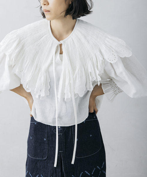 ジャーナルスタンダード nude vintage 総レース ブラウス ティアード ジャーナルスタンダード nude vintage 総レース ブラウス ティアード