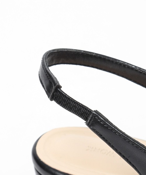 GLOBAL WORK（グローバルワーク）の「らくっションスリングバックパンプス/131475（パンプス・レディース・ブラック/シルバー/ゴールド/ブラック系その他・MEDIUM/LARGE）」の16枚目の写真