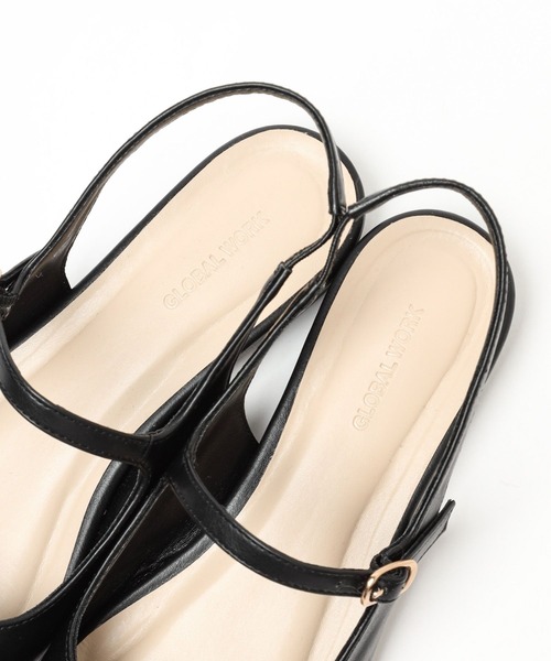 GLOBAL WORK（グローバルワーク）の「らくっションスリングバックパンプス/131475（パンプス・レディース・ブラック/シルバー/ゴールド/ブラック系その他・MEDIUM/LARGE）」の14枚目の写真