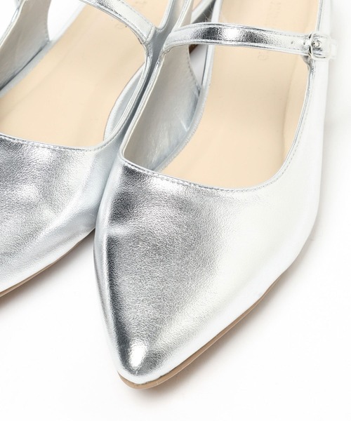 GLOBAL WORK（グローバルワーク）の「らくっションスリングバックパンプス/131475（パンプス・レディース・ブラック/シルバー/ゴールド/ブラック系その他・MEDIUM/LARGE）」の8枚目の写真